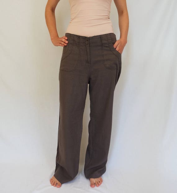 Vintage Linen Trousers Linen Pants 