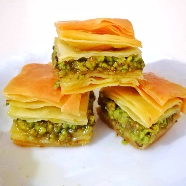 Gluten Free Baklava with Pistachio, Turkish, Daily, Handmade