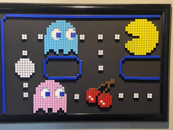 Pac Man Pixel Art - Etsy