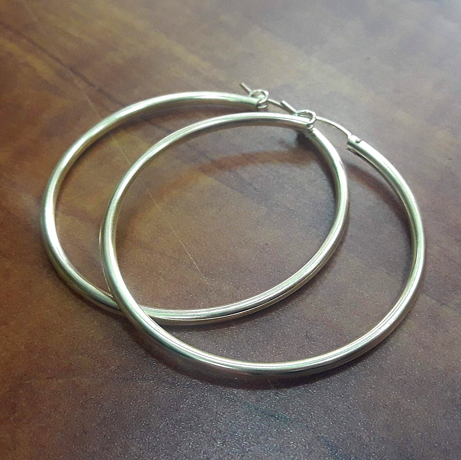 Large Thick Gold Hoop Earrings Extra Large Thick Hoops High Etsy