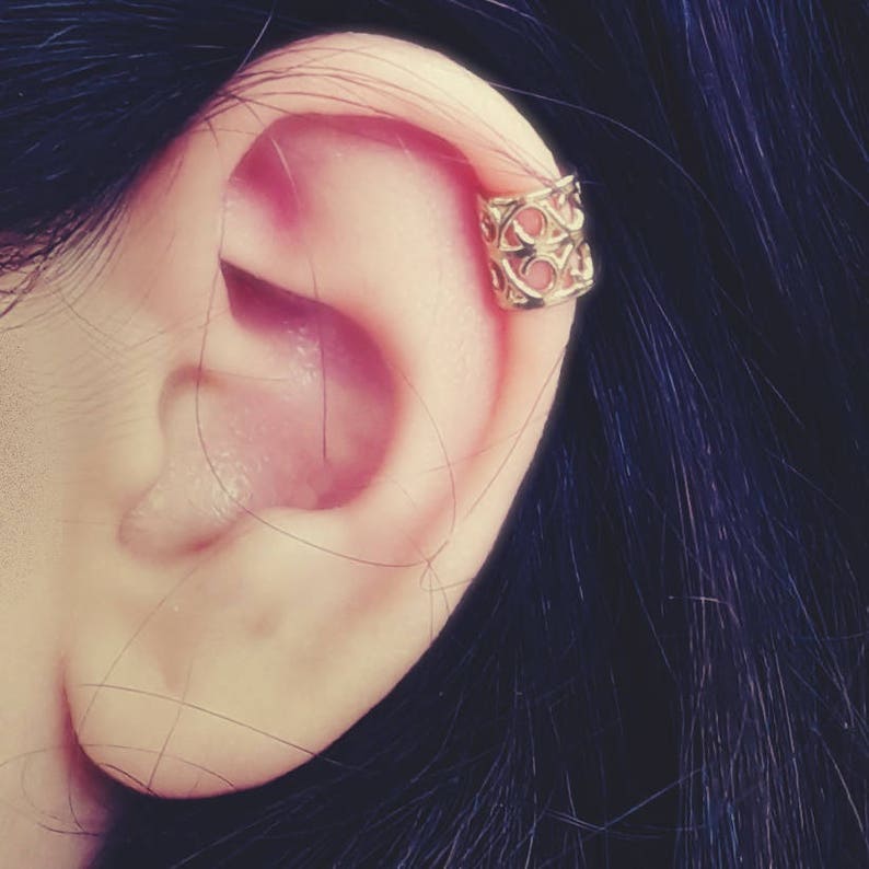 Upper Ear Earring Trendy Ear Cuff Gold Silver Earring Tiny Etsy