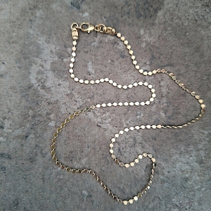 Gold Flat Beaded Choker, Dainty Gold Filled Flat Disc Necklace, Gold Dot Flat Ball Beaded, Layering Necklace, Gold filled Delicate Choker