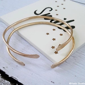 Gold Fill Bangle, Ladies Gold Cuff Bracelet, 14k Gold Filled Cuff, Gold Bangle, Simple Gold Bracelet, Minimalist Bracelet