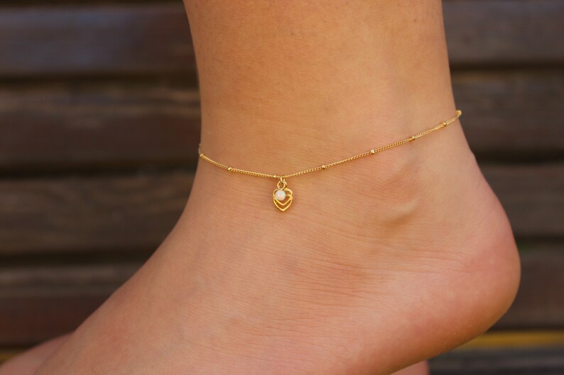 Opal Anklet Ankle bracelet Opal Jewelry Gold Anklet Beach Etsy