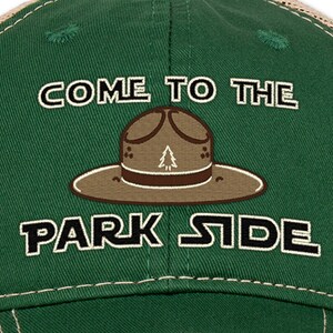 Trucker Hat Park Side Hat Embroidered Baseball Cap Come to