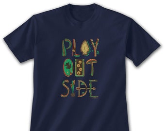 Kids' Play Shirt | Outdoor T-Shirt | Nature Inspired | Play Outside | Kids T-Shirt |  Graphic Tee | Nature Lover | Children's Unisex T-Shirt