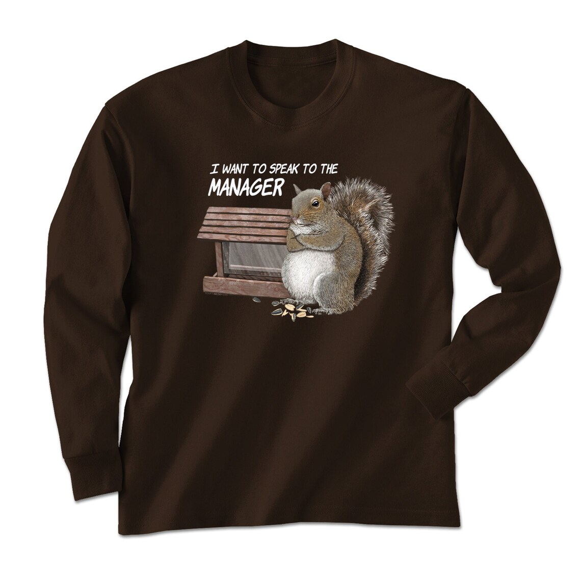 Funny Squirrel Long Sleeve T-shirt Graphic Tees the - Etsy