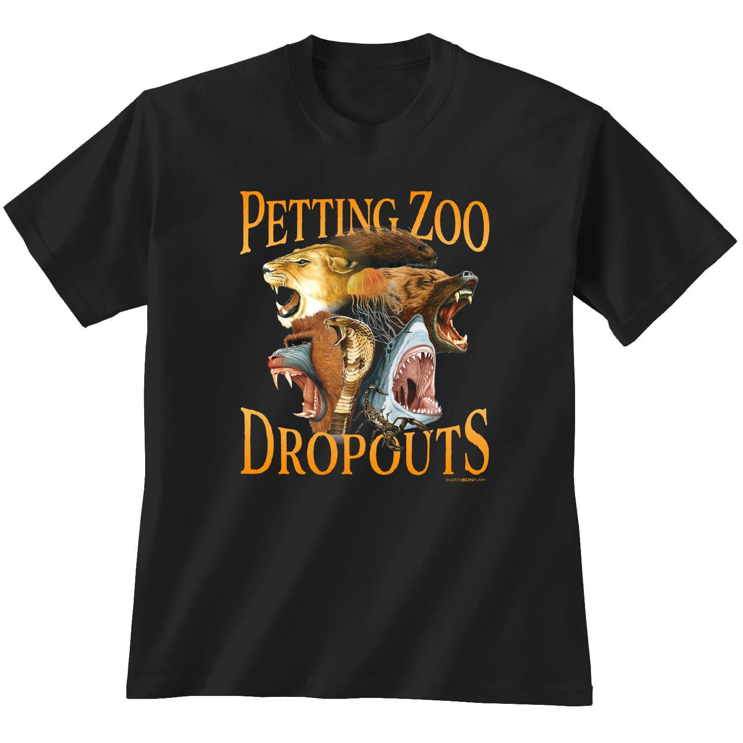 Petting Zoo Dropout TShirt Graphic TShirt Wild Animals Etsy