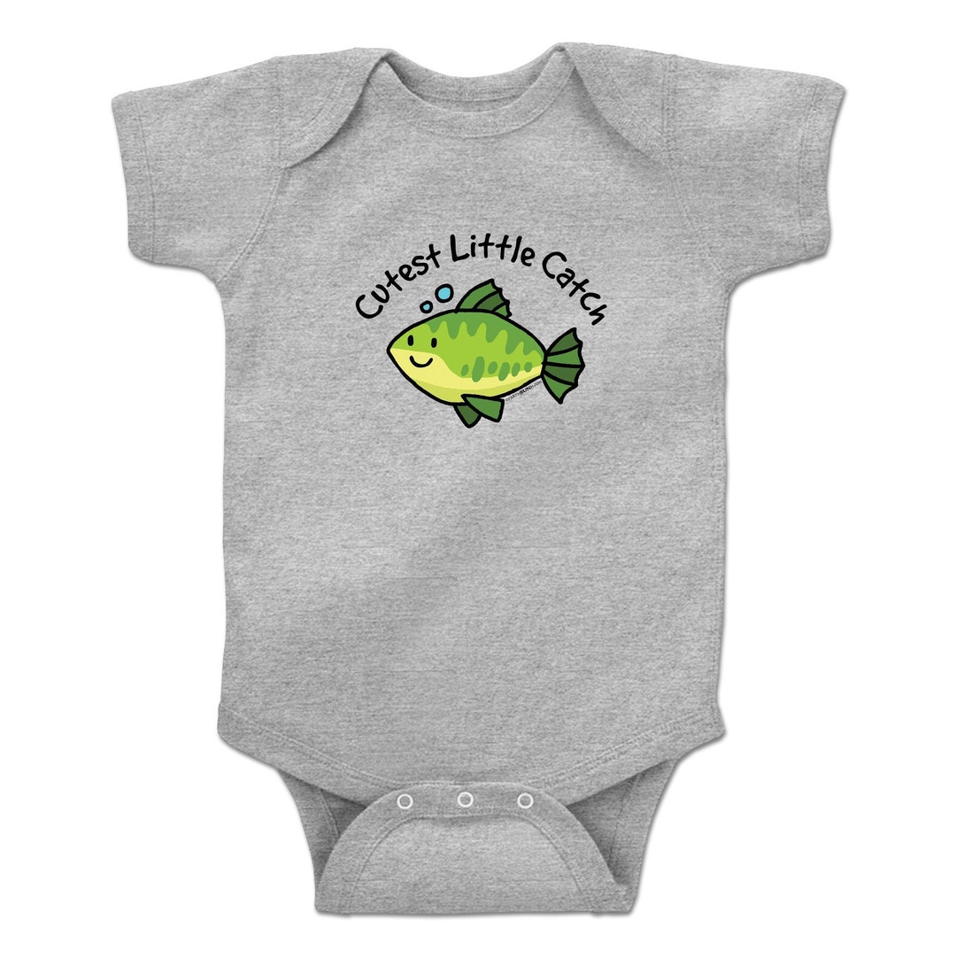 Baby Clothes Cutest Little Catch Fishing Onesie Graphic Etsy