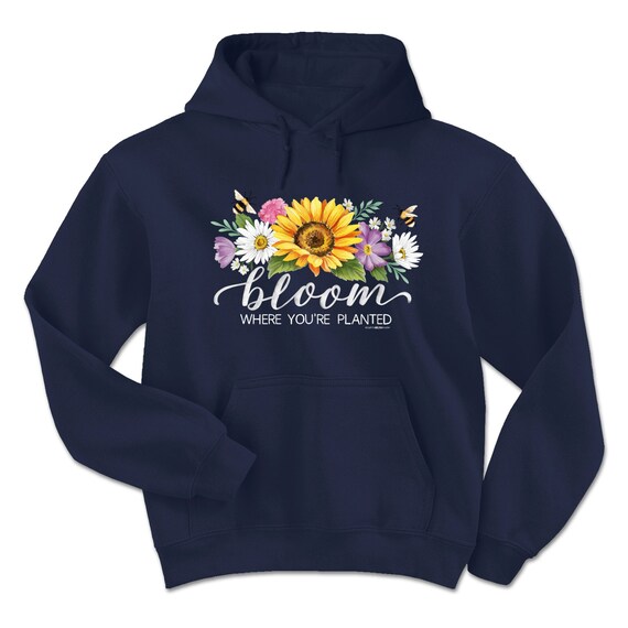 Flower Hoodie Bloom Where You're Planted Cute Flower - Etsy Canada