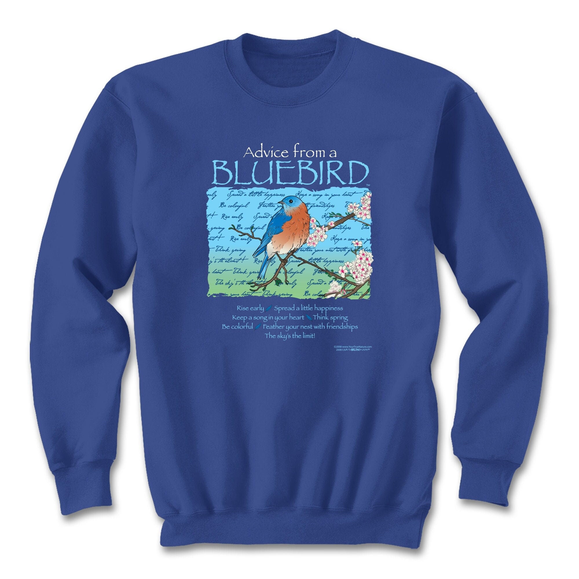 Bluebird Sweatshirt Bird Sweatshirt Nature Inspired - Etsy