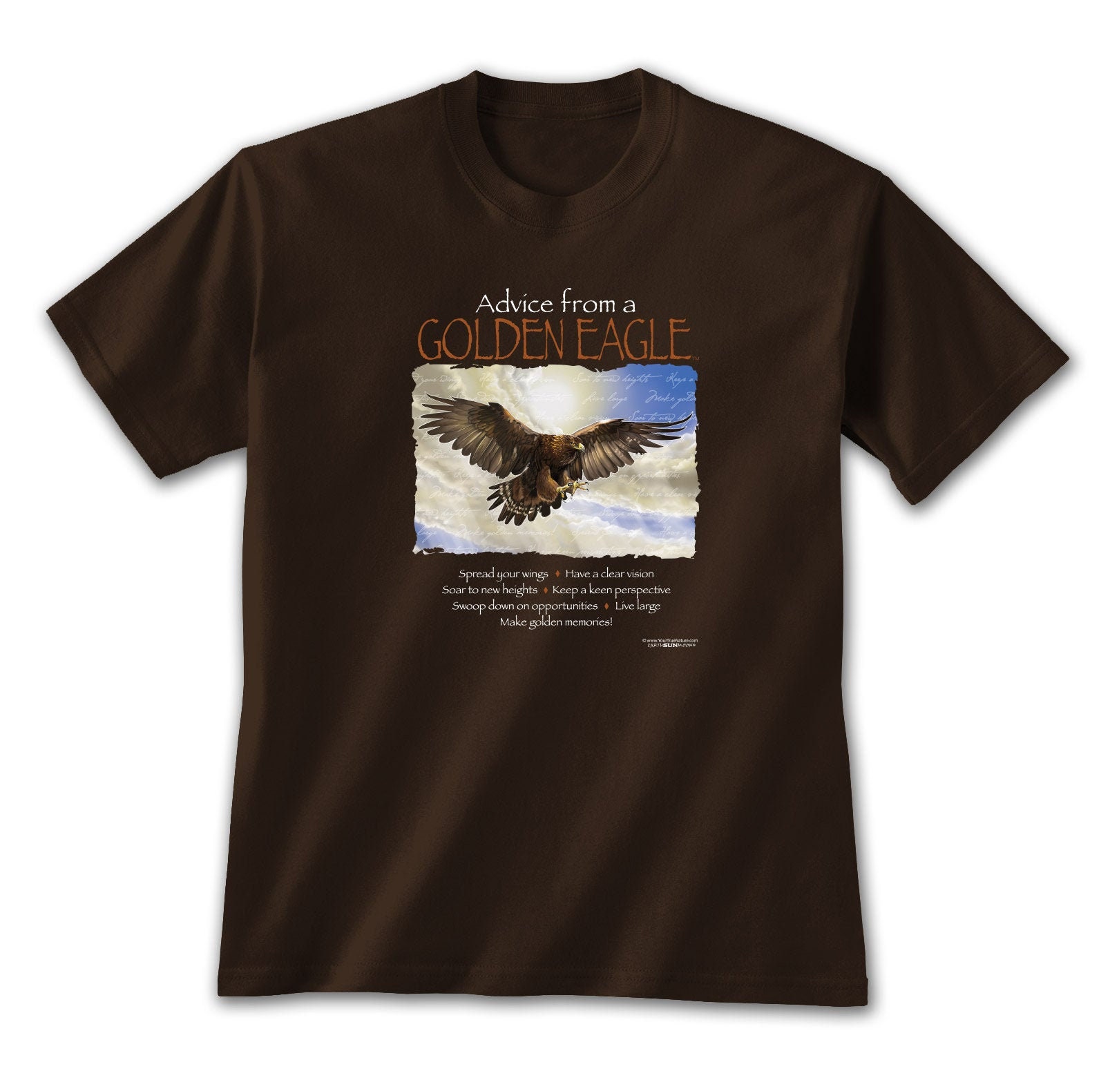 Eagle Tshirt Golden Eagle Cotton Graphic Tee Advice Etsy
