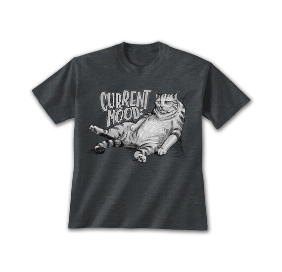 Lazy cat top t shirt