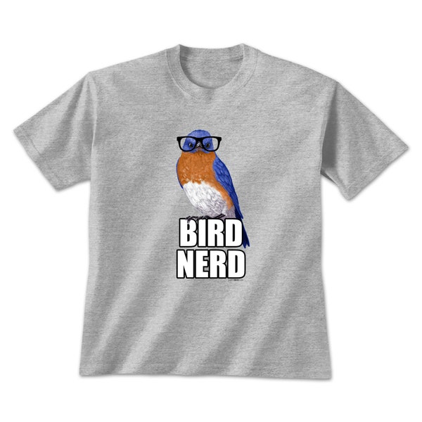 Kids Bird T-Shirt | Blue Bird | Birdwatcher | Bird Nerd | Nature Lover | Animal Inspired | Graphic T-Shirt |  Children's Clothing | Kids Tee