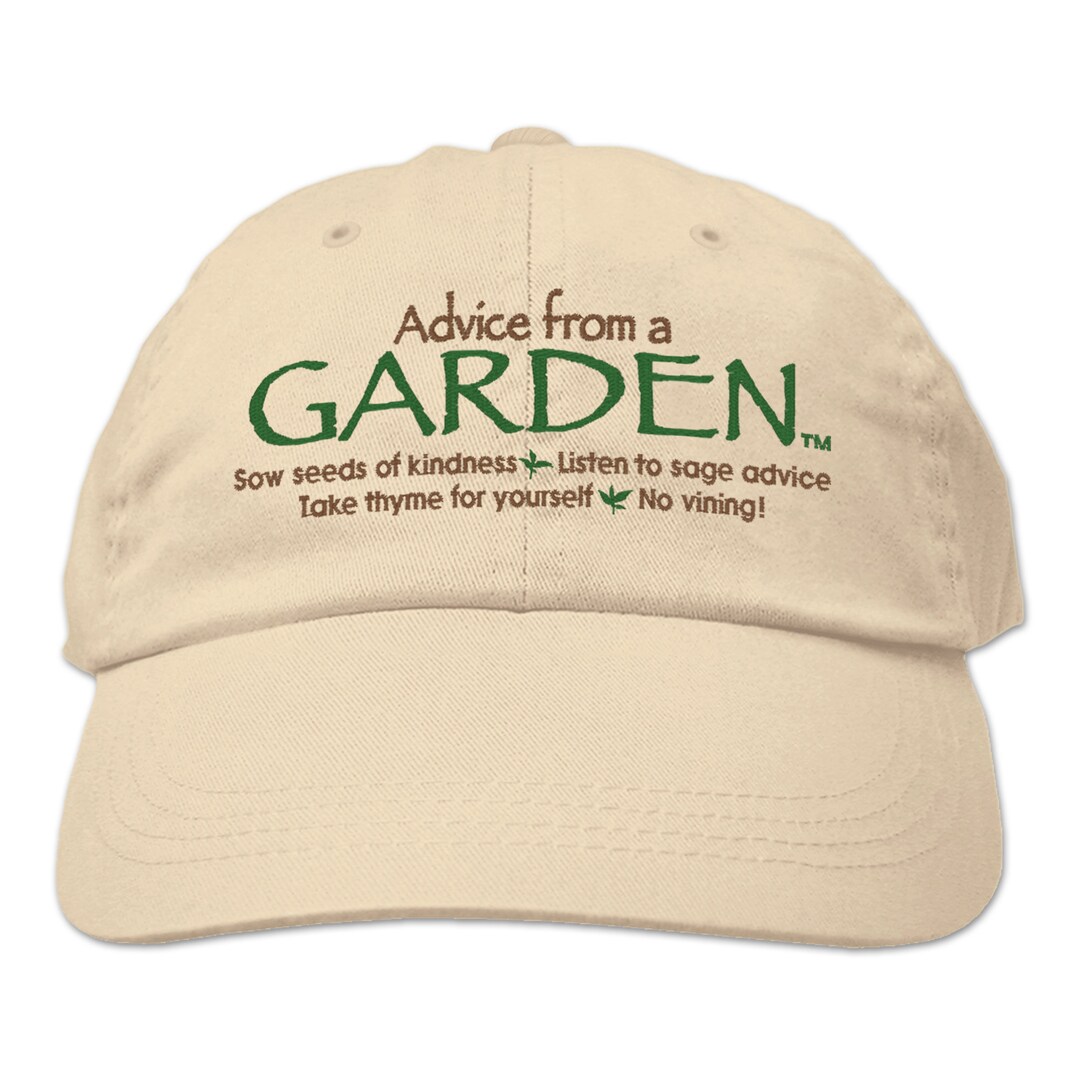 Garden Hair Don't Care Hat For Women - Washed Cotton Embroidered Gardening Baseball Cap