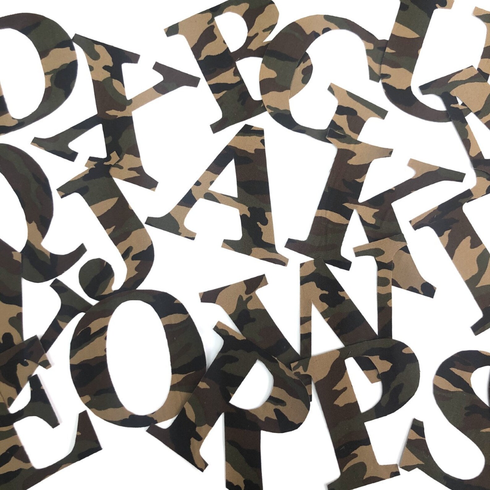 Cotton Camo Print Iron On Letters and Numbers/5cm 7cm 9cm/Camo | Etsy