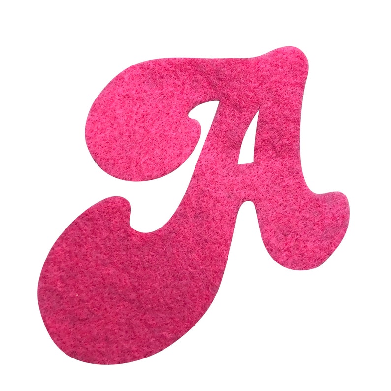 Iron on Felt Applique Retro Style Letters/ 9cm Iron on Felt Etsy