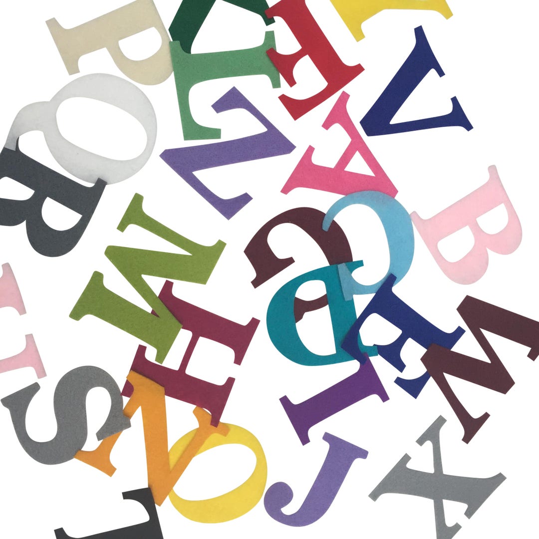 Iron on Felt Applique Letters 5cm/iron on Felt Letters/felt Iron on