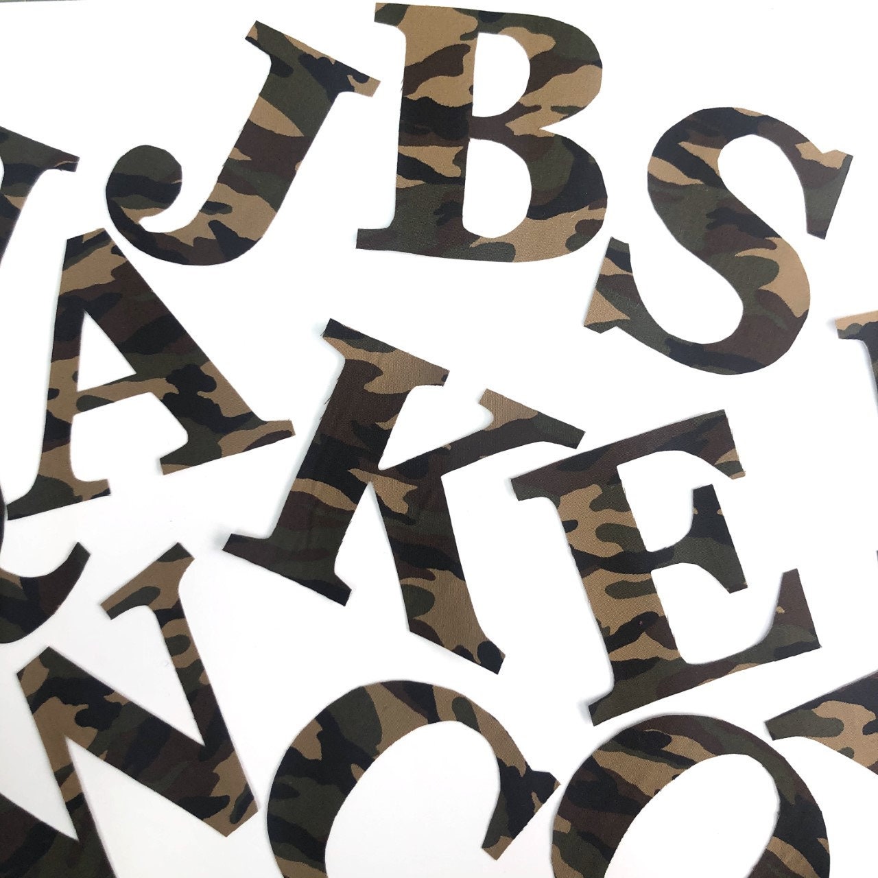 Cotton Camo Print Iron On Letters and Numbers/5cm 7cm 9cm/Camo | Etsy