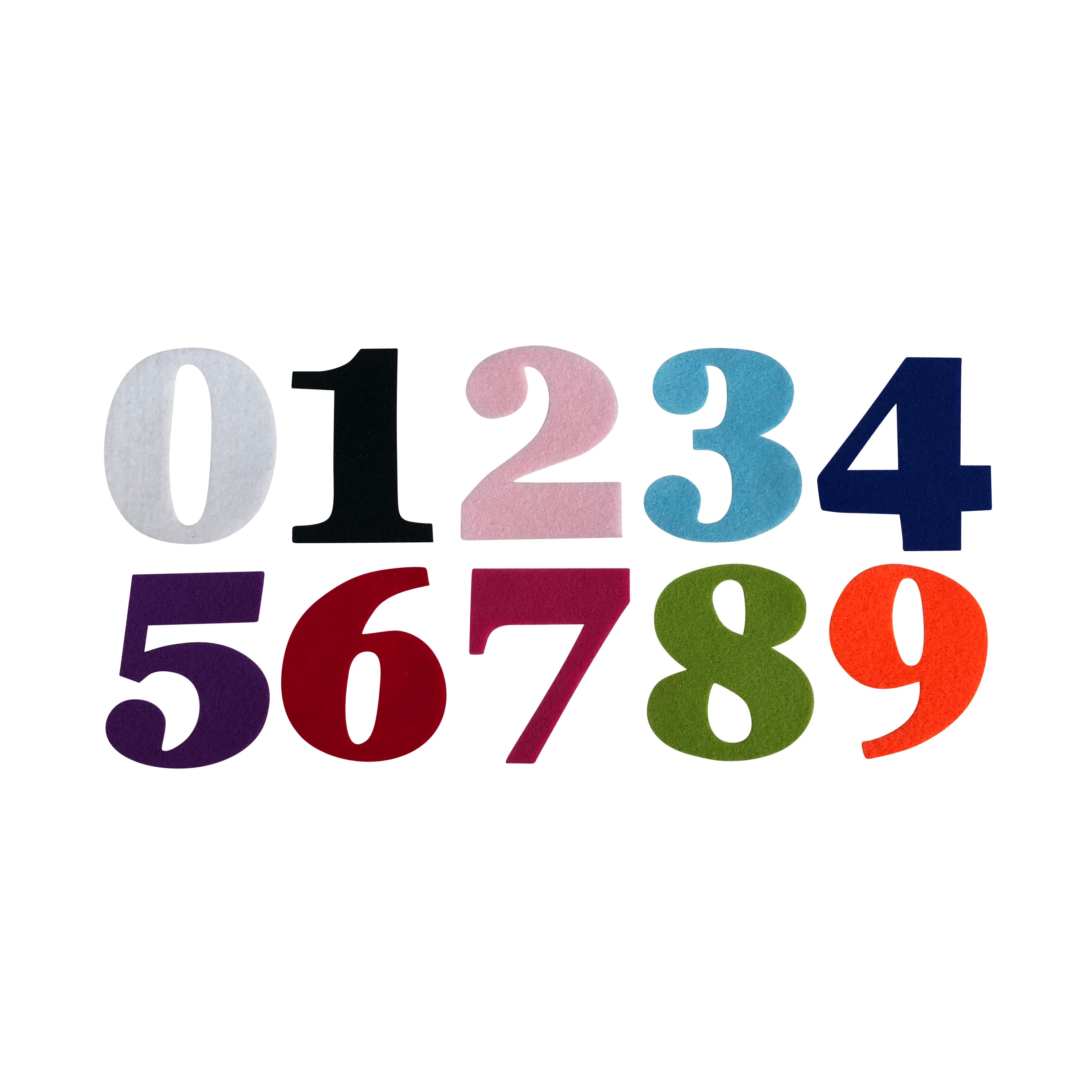 Iron on Felt 9cm Numbers/iron on Felt Numbers/felt Iron on Etsy