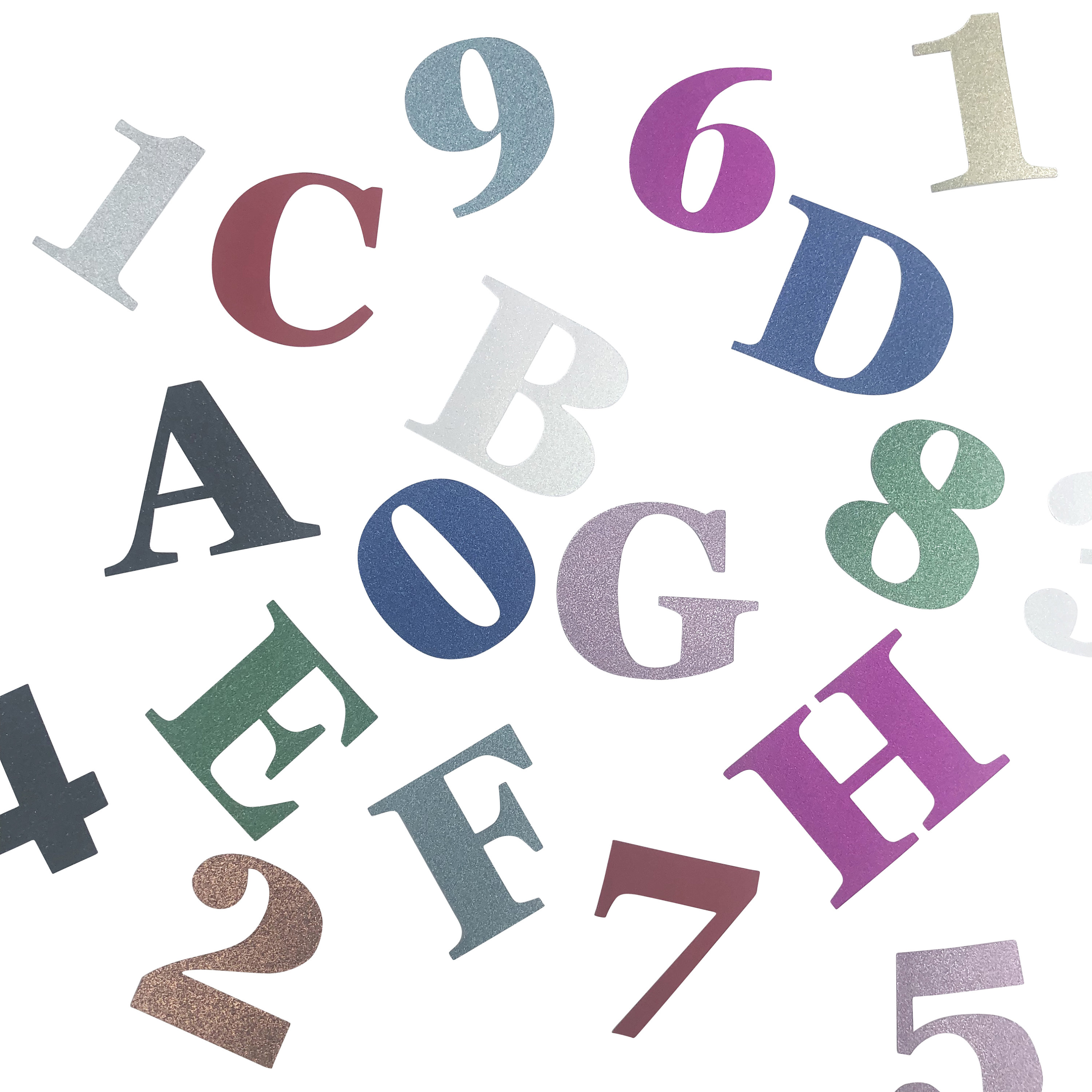 Glitter Stick on Letters and Numbers/11cm/Adhesive Glitter Etsy