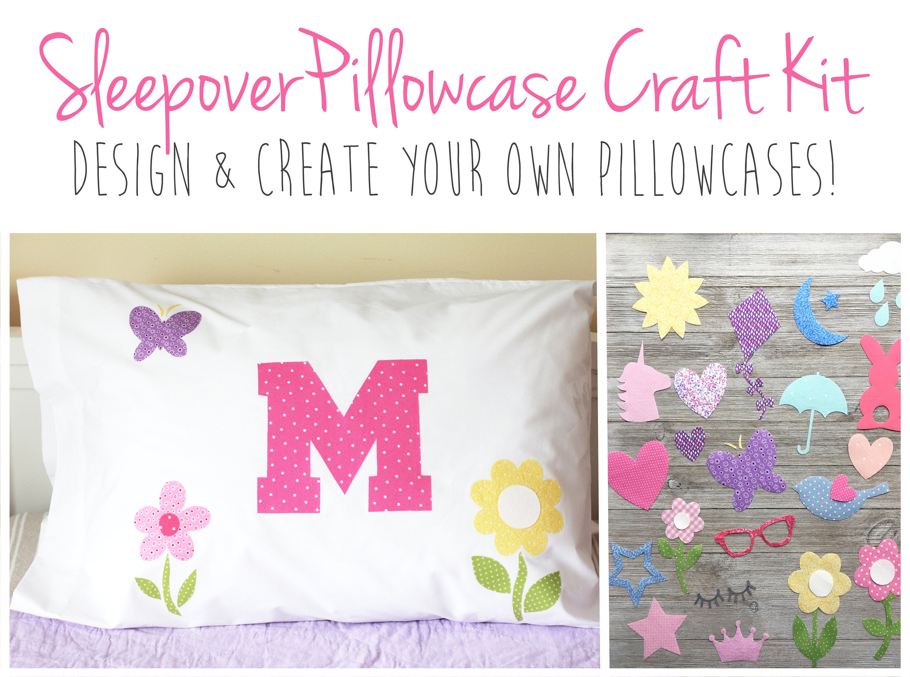 Slumber Party Pillowcase Craft Kit Slumber Party Favors Etsy