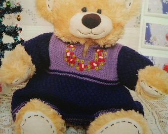 DIY, Knitting Pattern for Dress for Build a Bear