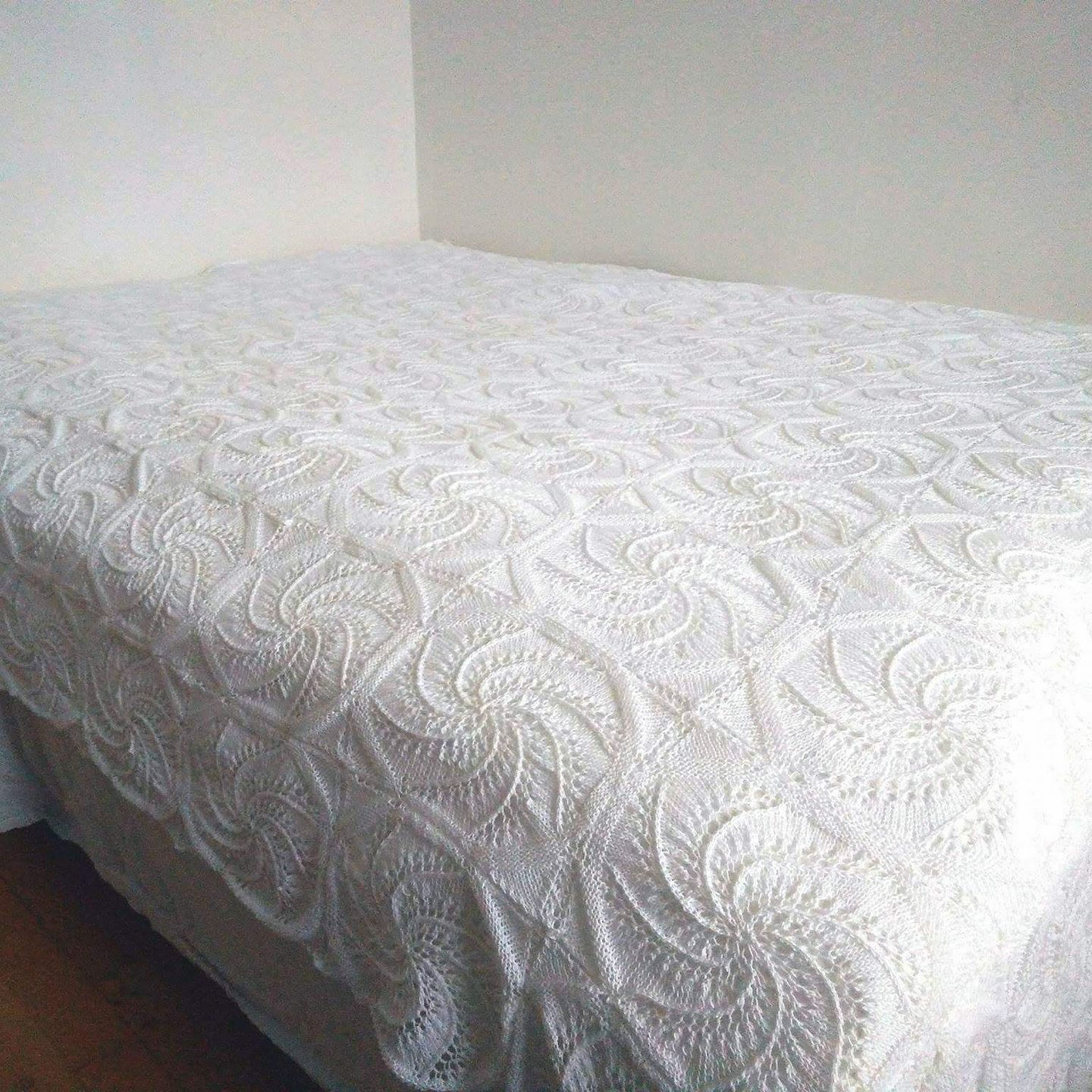 DIY Knitting Pattern for Beautiful Vintage Bedspread, Bed Spread Etsy