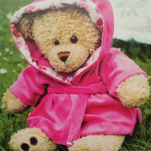 DIY Sew a bathrobe for your childs beloved Build a Bear teddy