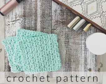 Crochet Pattern Face Scrubby with Label | Pdf Download Crochet Scrubby Pattern with Printable Wrapper | Crochet Face Cleaner Pad Printable