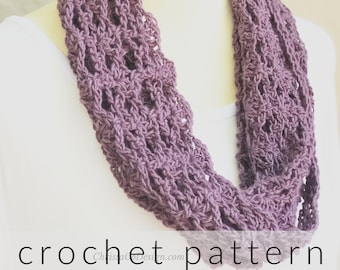 Crochet Pattern Lia Cowl a One Skein Crochet Cowl Pattern | Lacy Crochet Cowl | Crochet Cowl Photo Tutorial | Women's Crochet Cowl Pattern