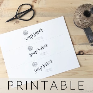 Printable Labels Soap Saver | Soap Pouch Label Printable PDF | Soap Saver Tag | Bath Soap Saver Tag PDF Download | Soap Pouch Gift Tag