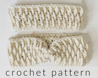 Crochet Pattern Ear Warmer | Emilia Ear Warmer Crochet Pattern Download | Crochet Headband Pattern for Winter | PDF Pattern Earwarmer