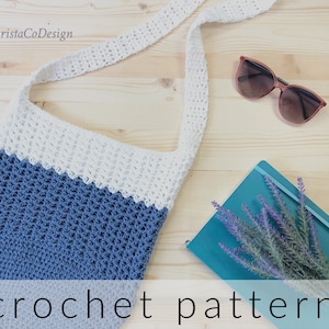 Easy Crochet Mercato Crossbody Bag Pattern PDF