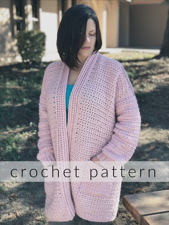 etsy crochet cardigan