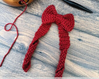 Crochet Pattern Bow | Pretty Bow Crochet PDF Pattern | Bow With Ribbons | Gift Bow Handmade | DIY Bow  For Gifts | Crochet Bow Pattern