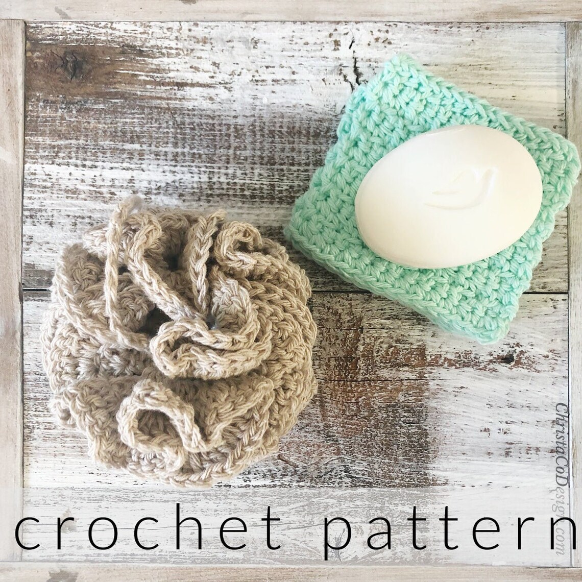 Crochet Pattern Loofah Shower Poof Crochet Pattern How to Etsy UK