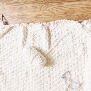 Super Bulky Knit Blanket Pattern, Textured Throw, Baby to CAL King, Easy PDF image 2