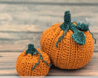 Zucca Pumpkin Pattern - Easy Textured Rectangle - Worsted Yarn - Pattern PDF