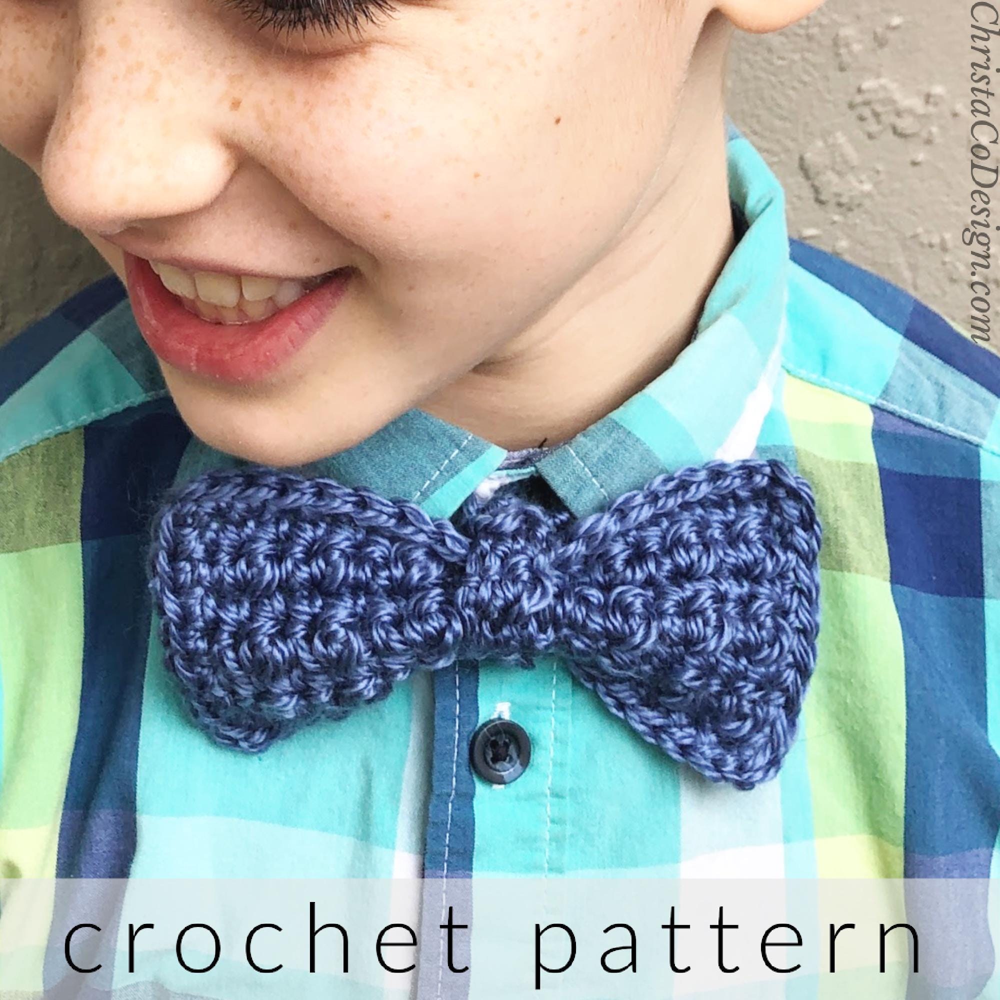 Boys Bow Tie Crochet Pattern