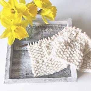 Super Bulky Knit Blanket Pattern, Textured Throw, Baby to CAL King, Easy PDF image 6