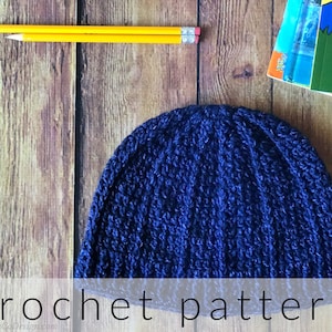 Textured Ribbed Bravo Beanie Crochet Pattern PDF