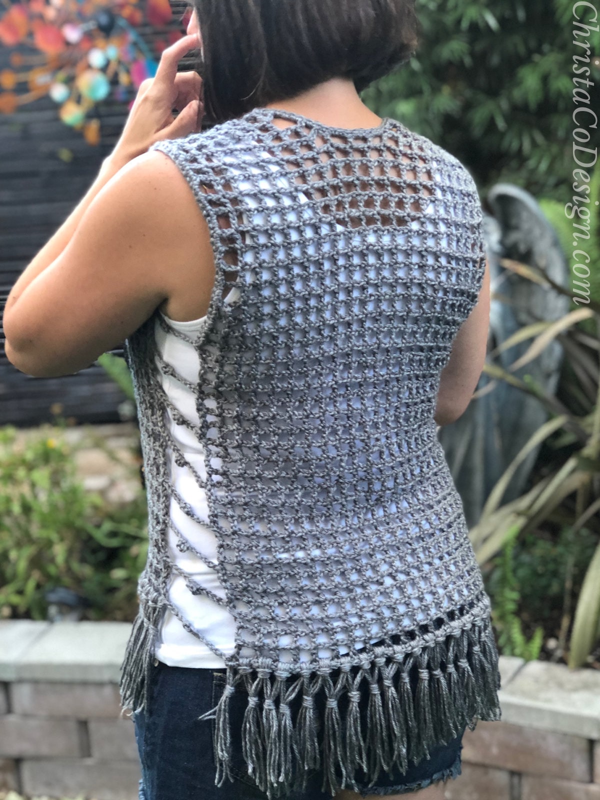 40 Plus Size Crochet Patterns for Stylish, Comfortable Wearables 1 Crochet Mesh Vest