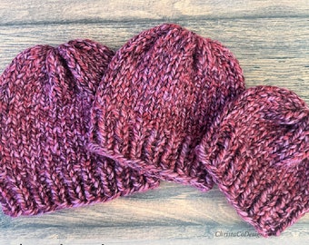 Super Bulky Beanie Knitting Pattern PDF - Beginner Hat