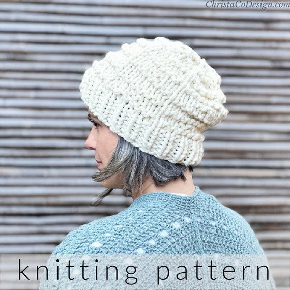 Knitting Pattern Super Beanie Super Bulky Yarn Knit Hat Pattern