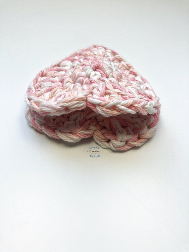 Crochet Pattern Heart Scrubby Pocket Heart Scrubby Pattern Crochet Heart Pattern Cotton Scrubby Pattern Valentine's Day Gift Scrubby image 7