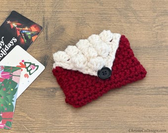 Christmas Envelope Crochet Pattern Intermediate Worsted Yarn PDF