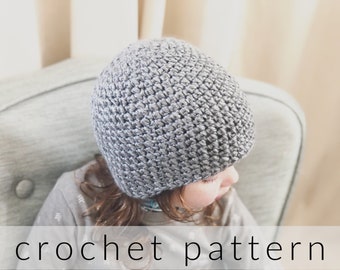 Crochet Pattern Pebbled Beanie | Crochet Hat Pattern | Baby Hat | Adult Hat | Chemo Cap