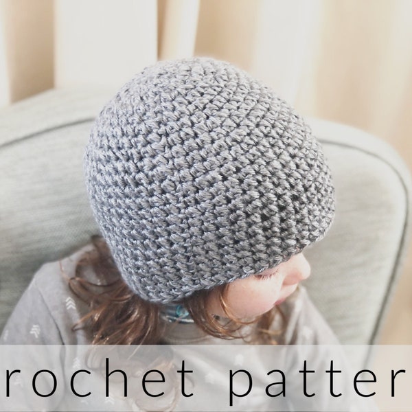 Crochet Pattern Pebbled Beanie | Crochet Hat Pattern | Baby Hat | Adult Hat | Chemo Cap