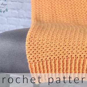 Crochet Pattern Blanket | Throw Blanket | Ribbed Crochet Blanket | Crochet Afghan Pattern | Crochet Pattern |Blanket Pattern | Lapghan PDF